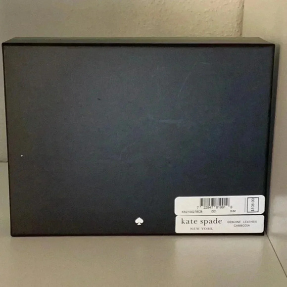 NEW! KATE SPADE black bow adjustable bow belt bag, genuine leather, gift box - Picture 4 of 5